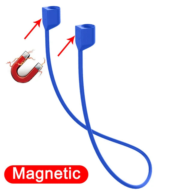 Earphone Strap for for AirPods 2 3 pro case accessories TWS Anti Lost Strap Silicone Rope for Bluetooth Earphones Silicone Cable