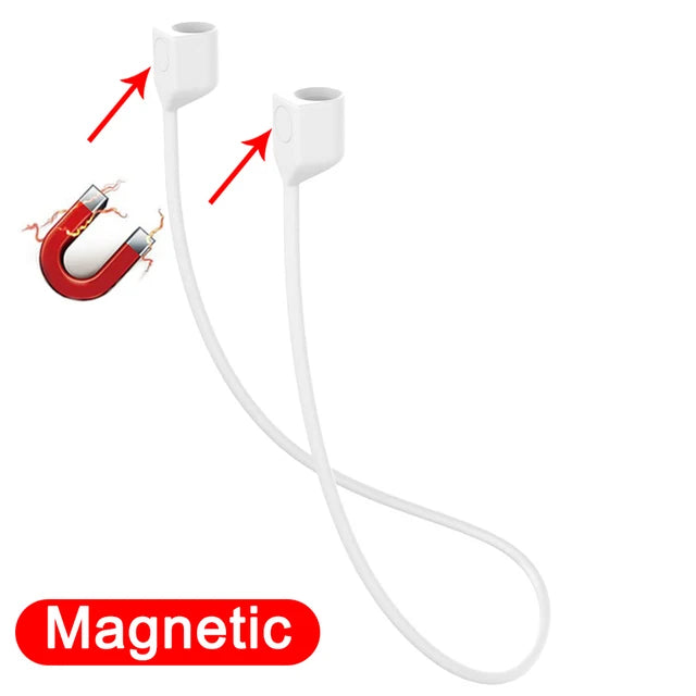 Earphone Strap for for AirPods 2 3 pro case accessories TWS Anti Lost Strap Silicone Rope for Bluetooth Earphones Silicone Cable