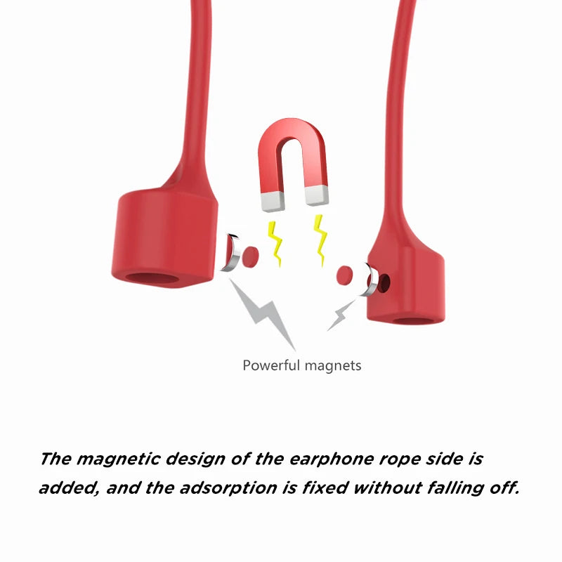 Earphone Strap for for AirPods 2 3 pro case accessories TWS Anti Lost Strap Silicone Rope for Bluetooth Earphones Silicone Cable