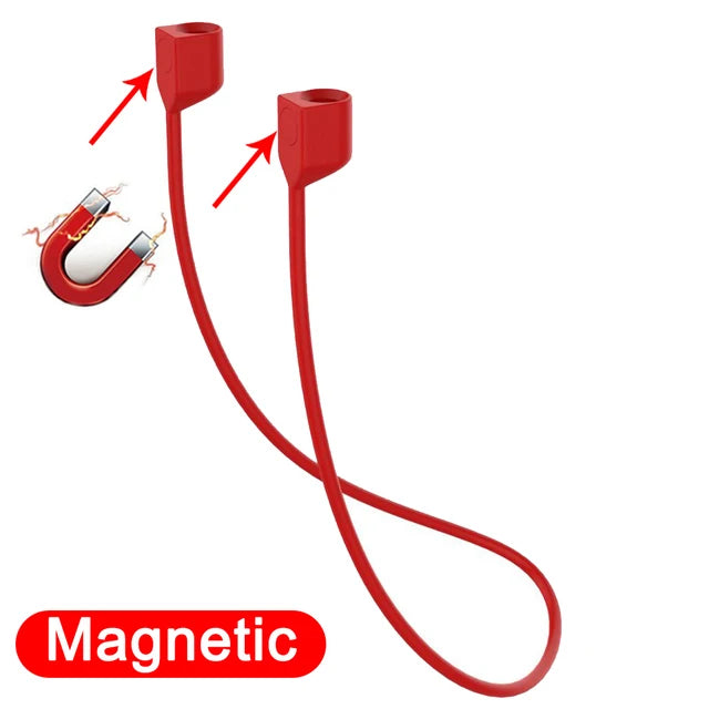 Earphone Strap for for AirPods 2 3 pro case accessories TWS Anti Lost Strap Silicone Rope for Bluetooth Earphones Silicone Cable