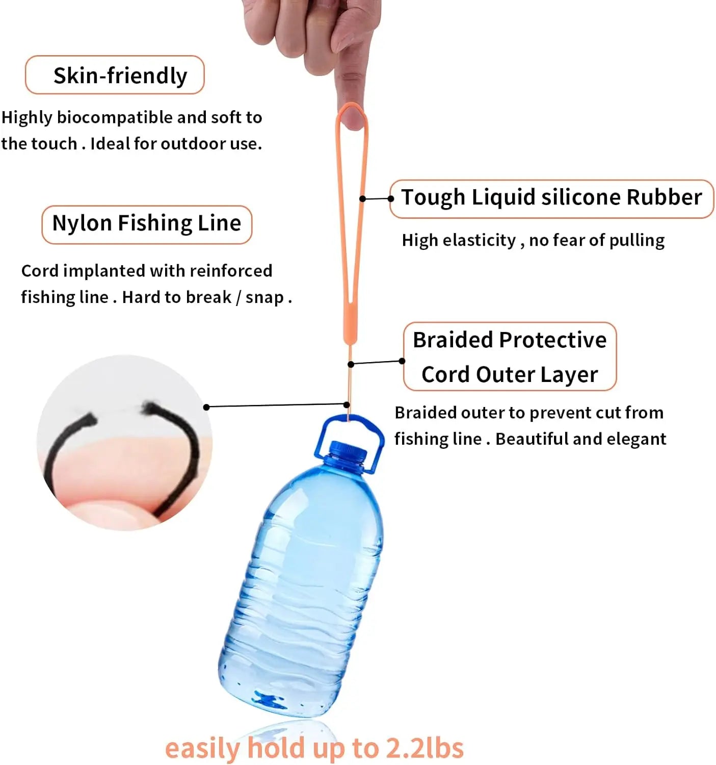 Silicone Wrist Straps Mobile Phone Strap Charms Cute Lanyards for Iphone Strap Camera Keys Cord Lanyard Key Chains Hanging Rope