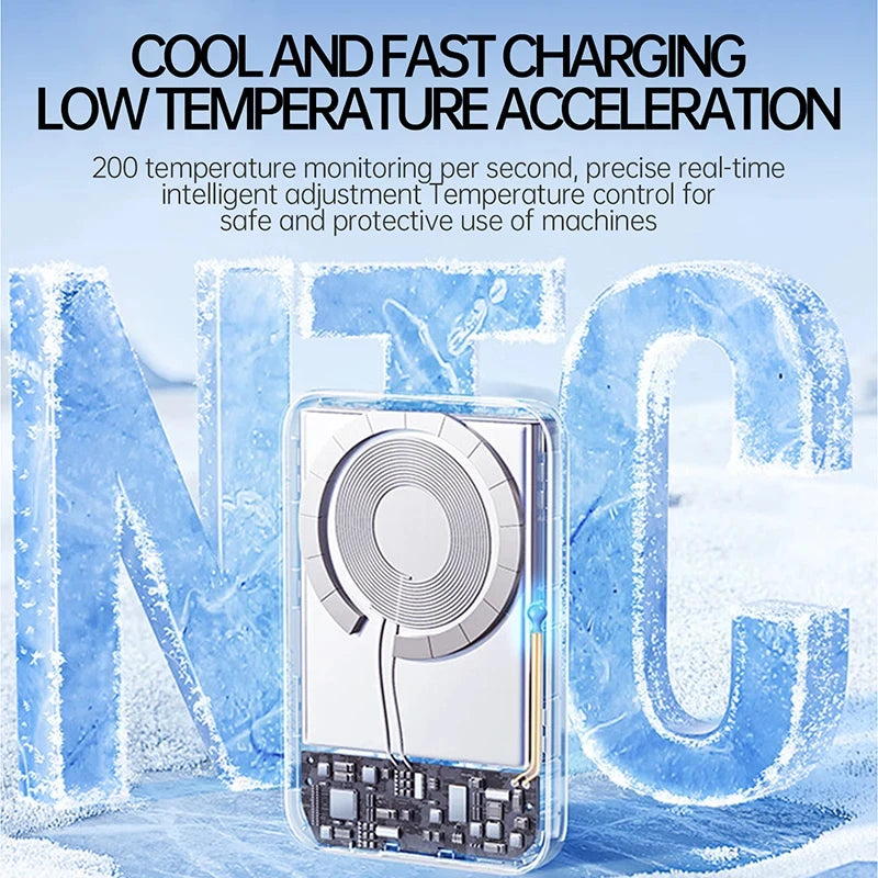 VIVO Magnetic Thin Wireless Power Bank PD25W Fast Charge 50000mAh Portable External Backup Battery For Magsafe For IPhone Xiaomi