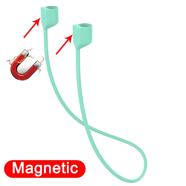 Earphone Strap for for AirPods 2 3 pro case accessories TWS Anti Lost Strap Silicone Rope for Bluetooth Earphones Silicone Cable