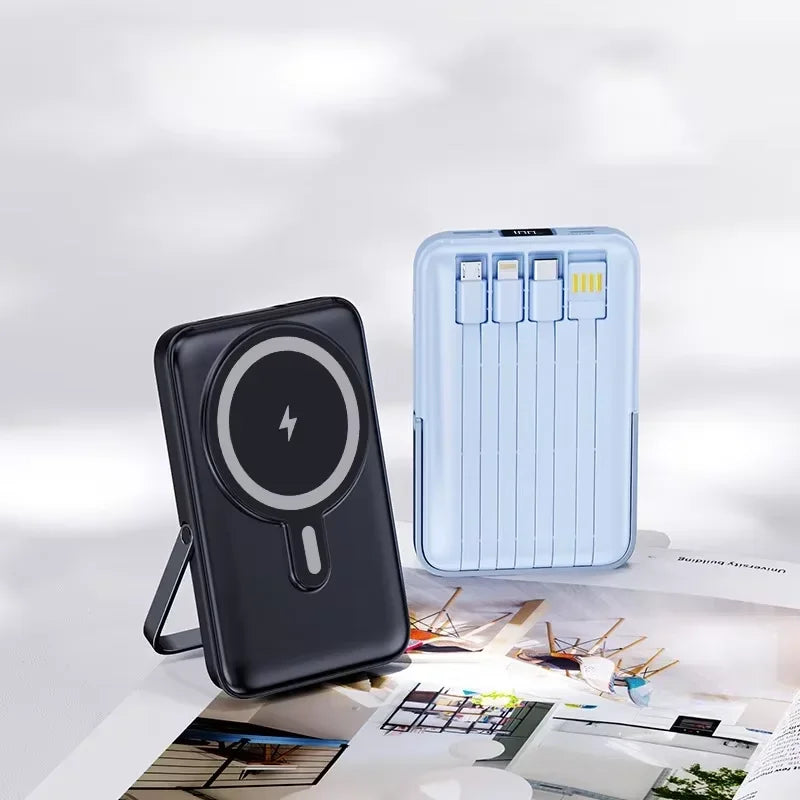 10000mAh  Wireless magnetic power bank 22.5W super fast charging  suitable for watches, mobile power banks, lightweight and thin