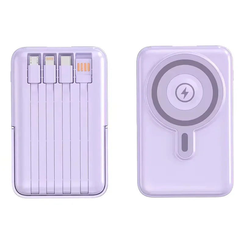 10000mAh  Wireless magnetic power bank 22.5W super fast charging  suitable for watches, mobile power banks, lightweight and thin