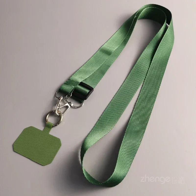 Adjustable Mobile Phone Lanyard Woven Twill Phone Case Universal Strap Clip Type Can Be Slung Diagonally or Neck Strap Charm