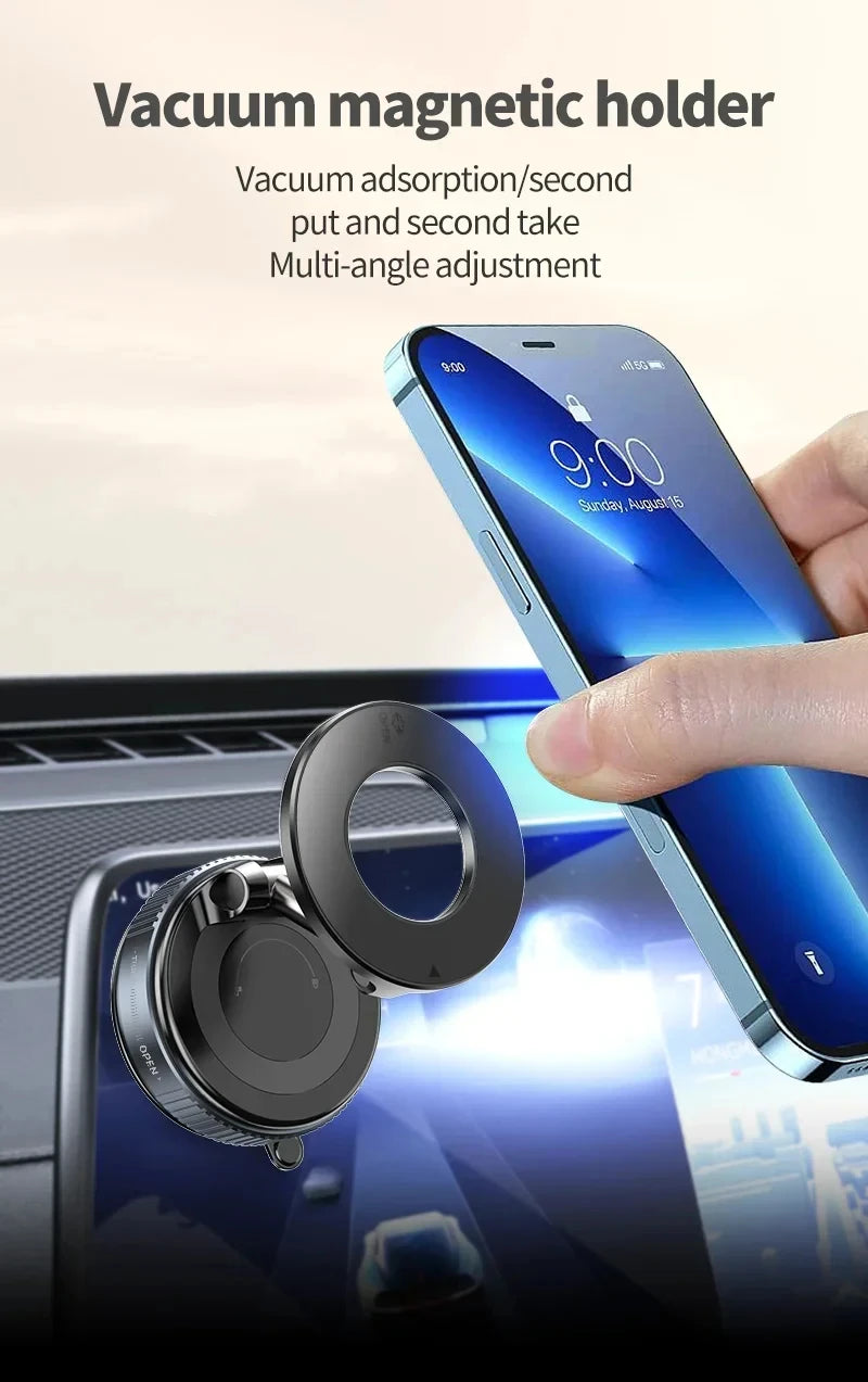 Xiaomi Super Strong Magnetic Phone Holder Foldable Design 360° Adjustable Vacuum Car Mount For Car Desk Phone Holder 2025