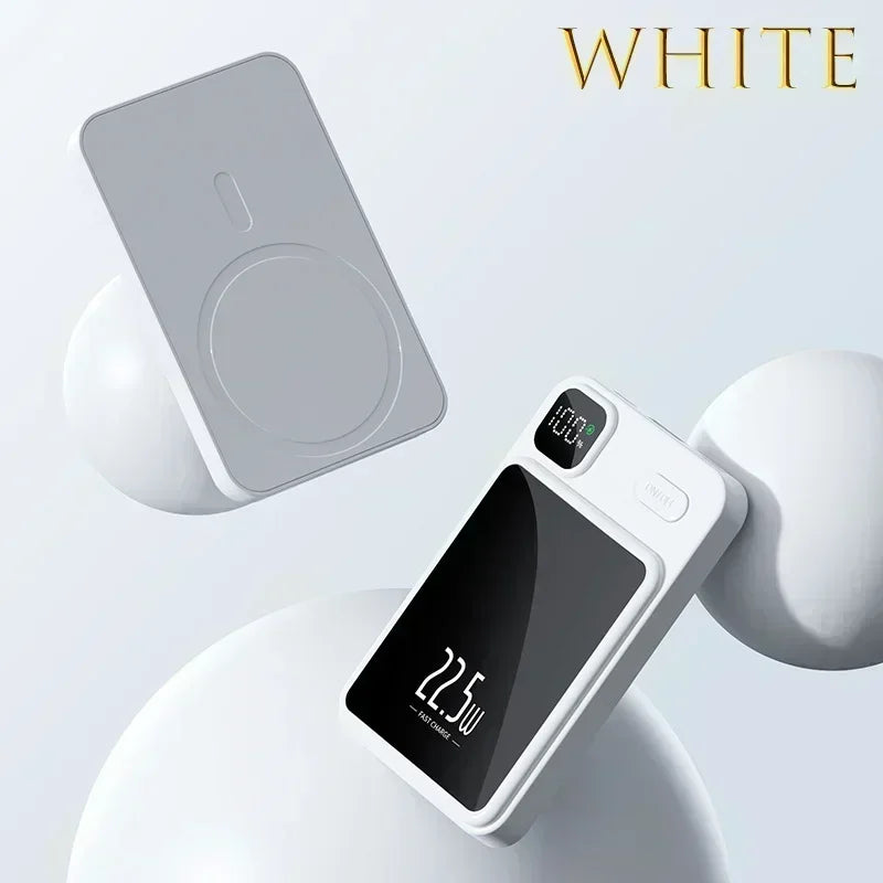 Portable Fast Charging Magnetic Power Bank for IPhone Magsafe  10000mAh Qi Wireless Charger Power Bank External Battery