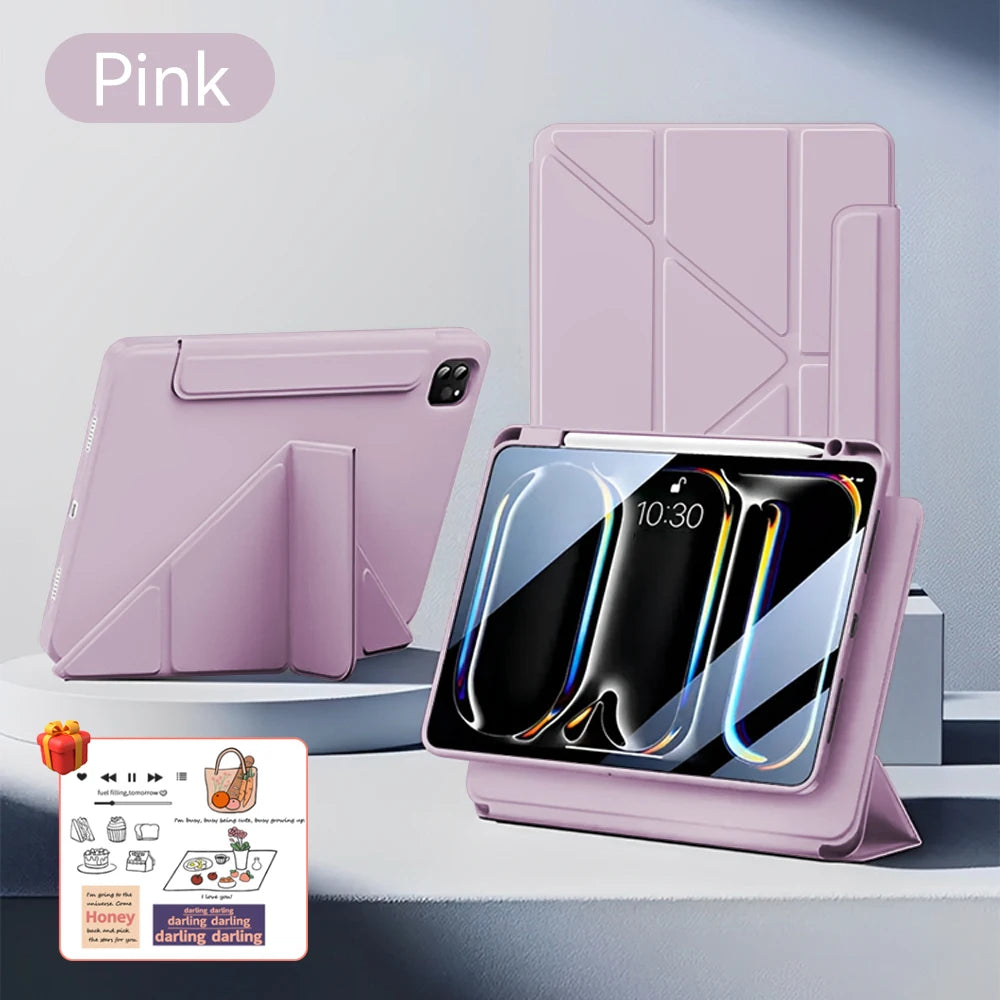 For iPad Magnetic 10 Generation Case For iPad Pro 12.9 11 13 M2 M3 M4 Cover For iPad Air 5 4 3 9/8/7th10.2 10.9in  A16 ipad case