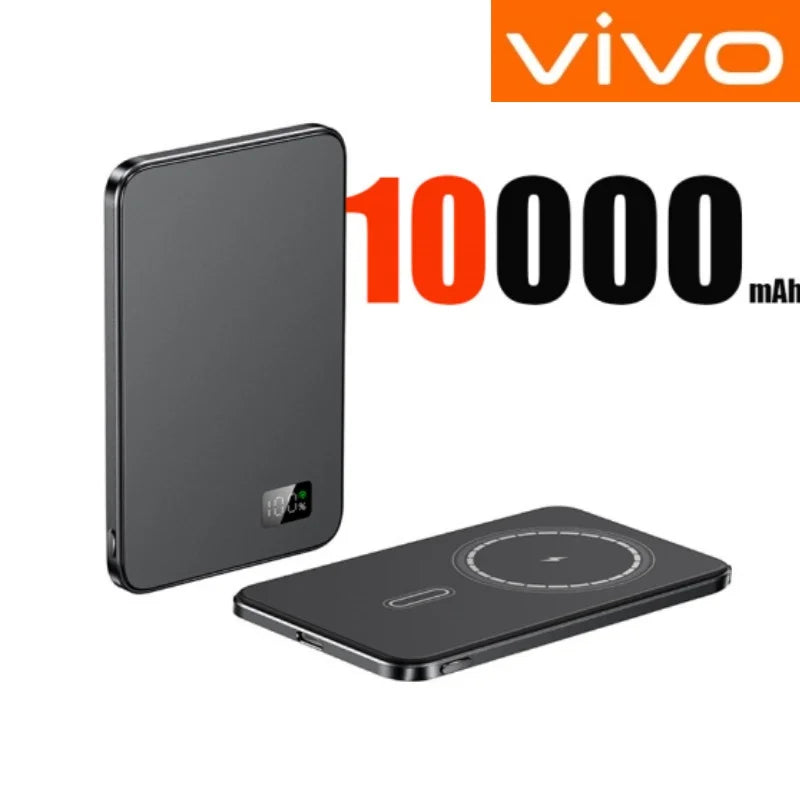 VIVO Magnetic Thin Wireless Power Bank PD25W Fast Charge 50000mAh Portable External Backup Battery For Magsafe For IPhone Xiaomi