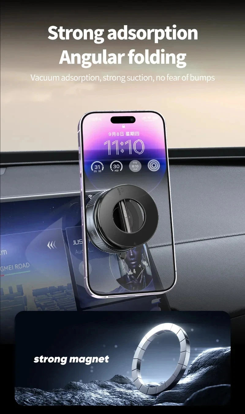 Xiaomi Super Strong Magnetic Phone Holder Foldable Design 360° Adjustable Vacuum Car Mount For Car Desk Phone Holder 2025