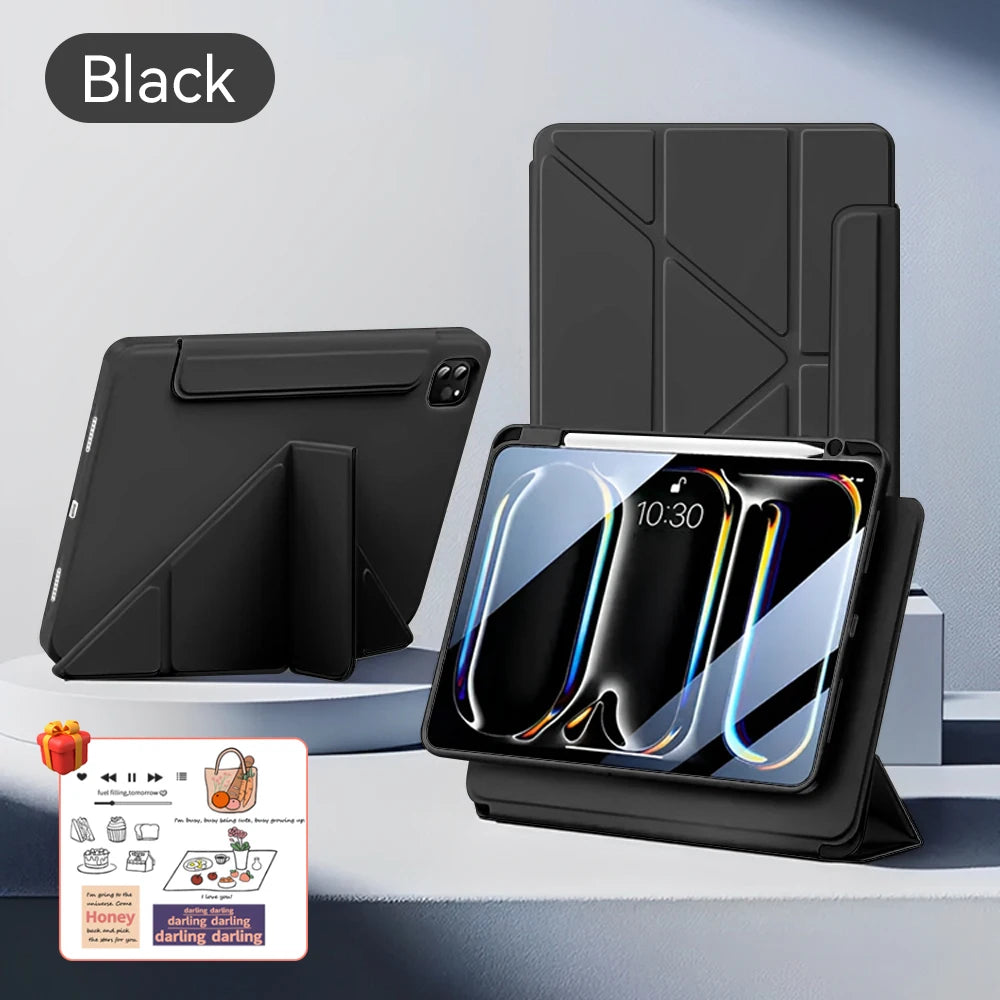 For iPad Magnetic 10 Generation Case For iPad Pro 12.9 11 13 M2 M3 M4 Cover For iPad Air 5 4 3 9/8/7th10.2 10.9in  A16 ipad case
