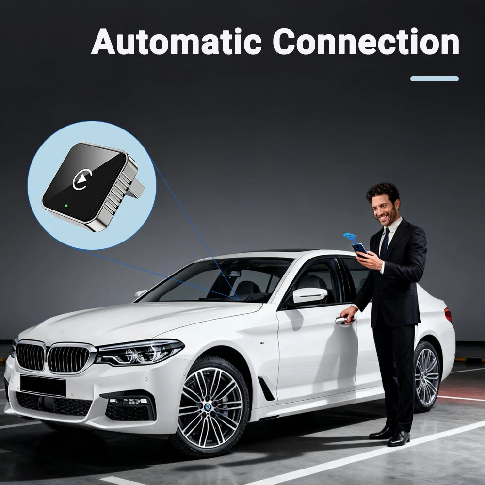 New Super Mini Carplay AI Box Wired to Wireless CarPlay/Android Auto 2in1 Box 5GHz WiFi5 for 99% Original Wired CarPlay/Auto Car