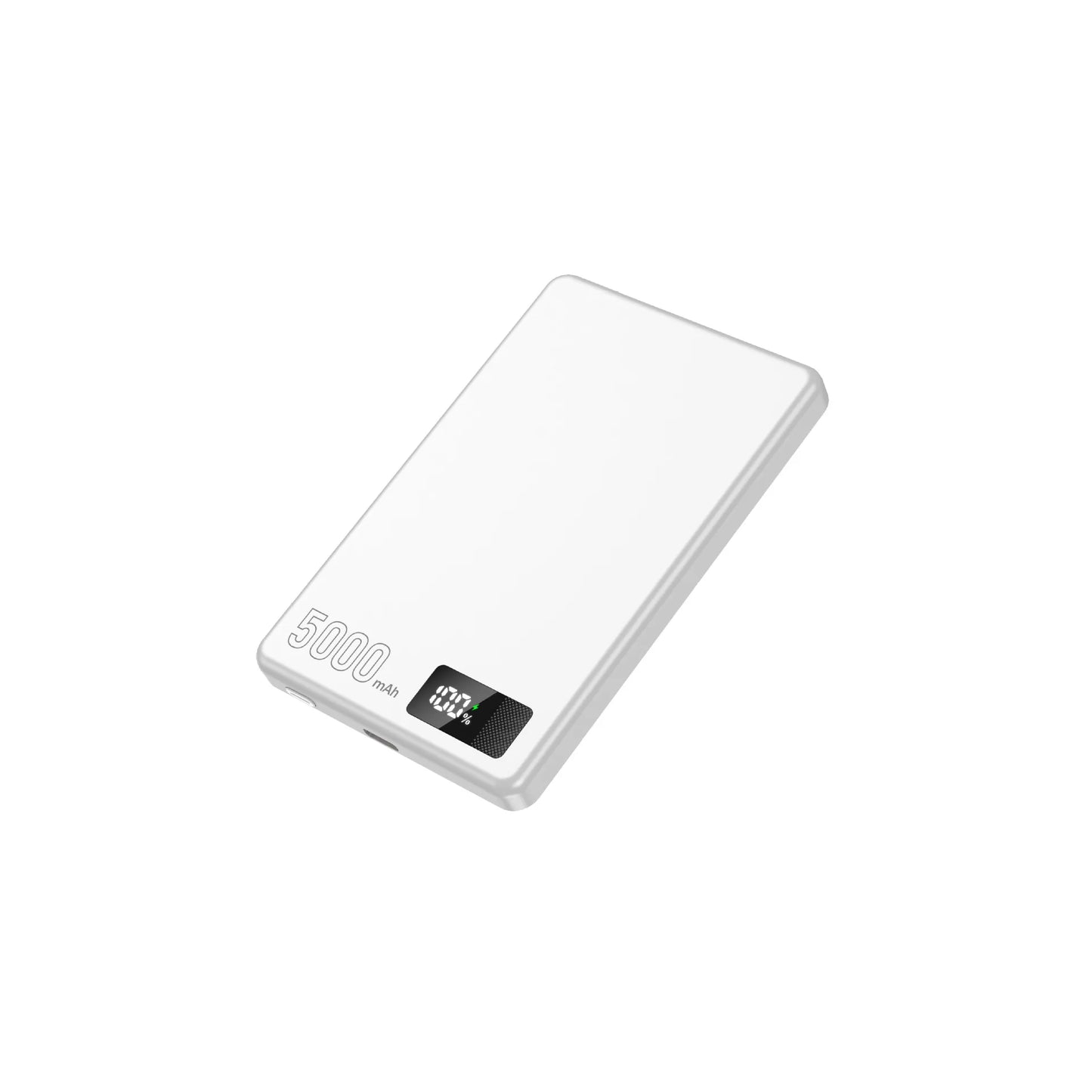 FERISING 5000mAh Ultra-Thin MagSafe Compatible Wireless Power Bank 15W Fast Charging Portable for iPhone