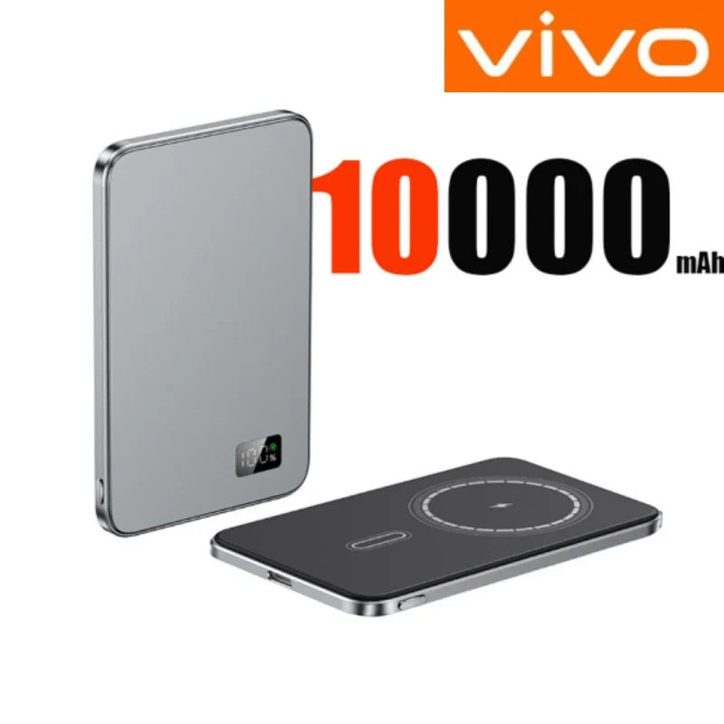 VIVO Magnetic Thin Wireless Power Bank PD25W Fast Charge 50000mAh Portable External Backup Battery For Magsafe For IPhone Xiaomi