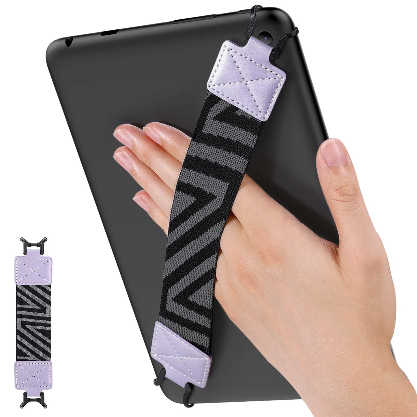 Hand-Strap for 9-11 Inch Tablet for iPad/iPad Pro/iPad Air/Kindle Fire HD/Samsung High-elasticity Lightweight Finger Grip Holder
