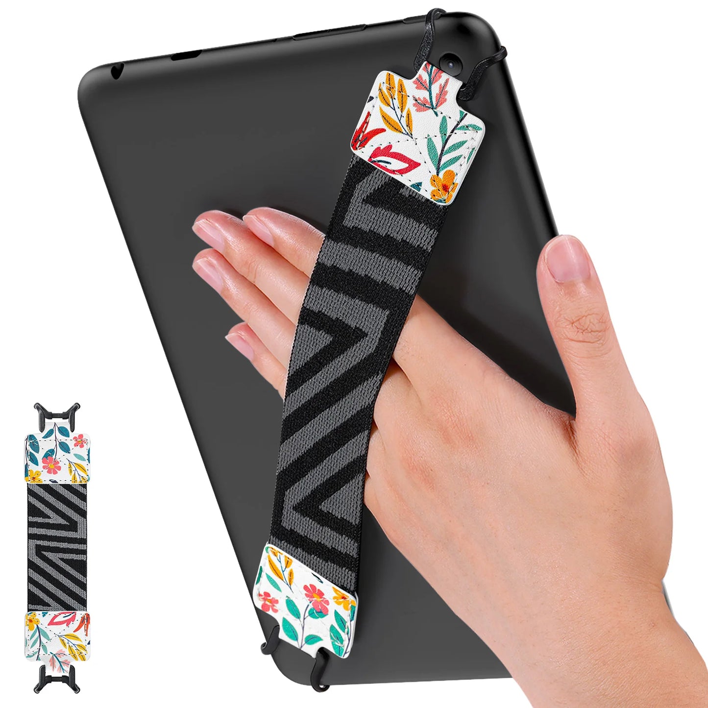 Hand-Strap for 9-11 Inch Tablet for iPad/iPad Pro/iPad Air/Kindle Fire HD/Samsung High-elasticity Lightweight Finger Grip Holder