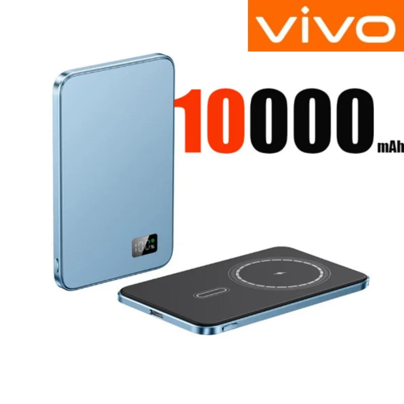 VIVO Magnetic Thin Wireless Power Bank PD25W Fast Charge 50000mAh Portable External Backup Battery For Magsafe For IPhone Xiaomi