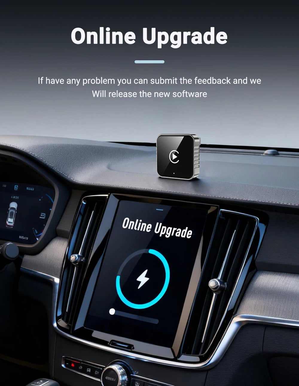 New Super Mini Carplay AI Box Wired to Wireless CarPlay/Android Auto 2in1 Box 5GHz WiFi5 for 99% Original Wired CarPlay/Auto Car