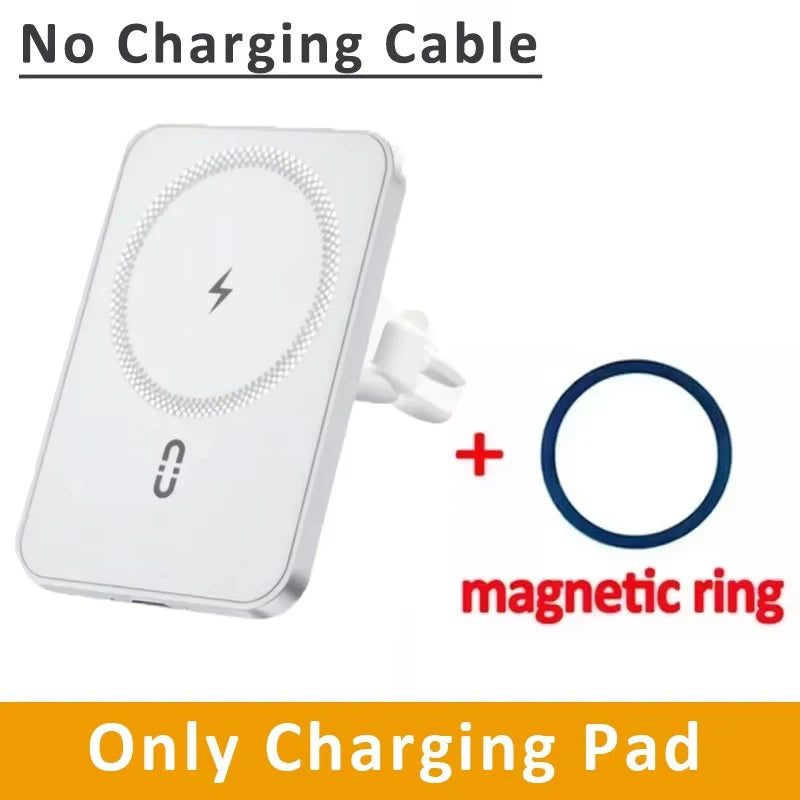 30W Magnetic Wireless Car Charger Air Vent Clip Phone Holder For Magsafe iPhone 16 15 14 13 12 Pro Max Fast Car Charging Stand