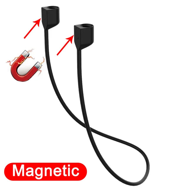 Earphone Strap for for AirPods 2 3 pro case accessories TWS Anti Lost Strap Silicone Rope for Bluetooth Earphones Silicone Cable