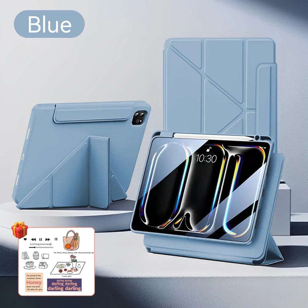 For iPad Magnetic 10 Generation Case For iPad Pro 12.9 11 13 M2 M3 M4 Cover For iPad Air 5 4 3 9/8/7th10.2 10.9in  A16 ipad case