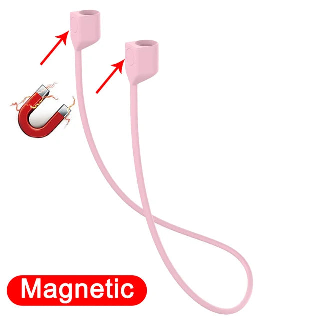 Earphone Strap for for AirPods 2 3 pro case accessories TWS Anti Lost Strap Silicone Rope for Bluetooth Earphones Silicone Cable