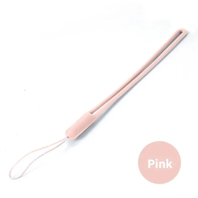Silicone Wrist Straps Mobile Phone Strap Charms Cute Lanyards for Iphone Strap Camera Keys Cord Lanyard Key Chains Hanging Rope
