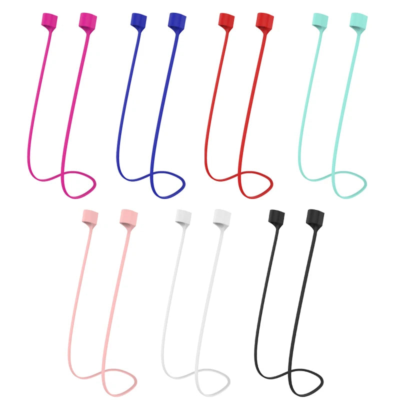 Earphone Strap for for AirPods 2 3 pro case accessories TWS Anti Lost Strap Silicone Rope for Bluetooth Earphones Silicone Cable