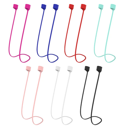 Earphone Strap for for AirPods 2 3 pro case accessories TWS Anti Lost Strap Silicone Rope for Bluetooth Earphones Silicone Cable