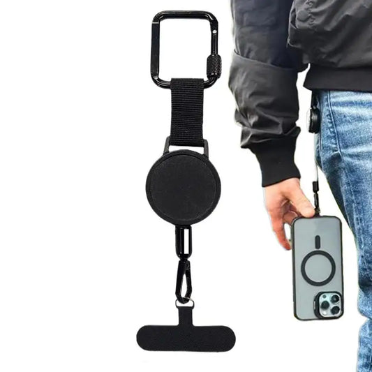 Retractable Anti-Theft Phone Lanyard Telescopic Smartphone Safety Tether Belt Clip Phone Holder Strap for Travel