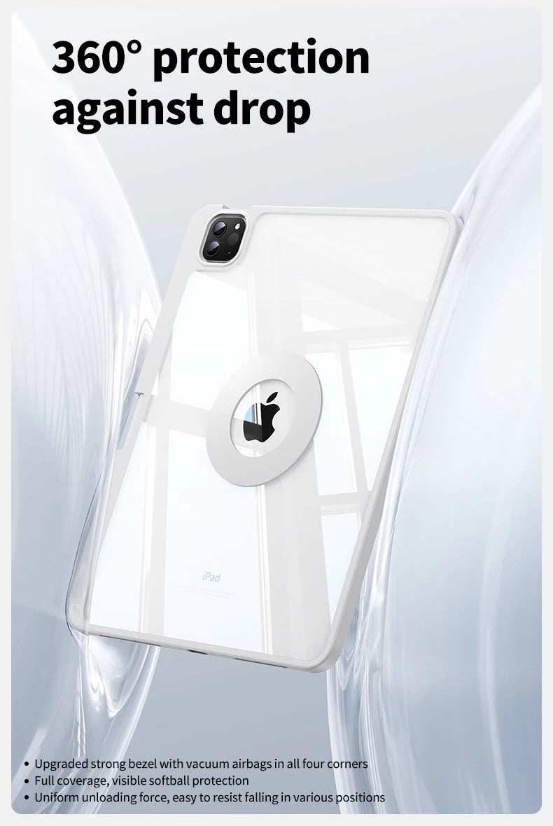 For iPad Magnetic 10 Generation Case For iPad Pro 12.9 11 13 M2 M3 M4 Cover For iPad Air 5 4 3 9/8/7th10.2 10.9in  A16 ipad case