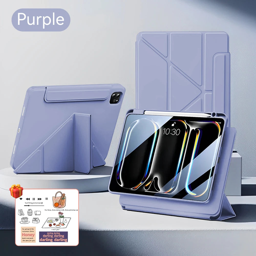 For iPad Magnetic 10 Generation Case For iPad Pro 12.9 11 13 M2 M3 M4 Cover For iPad Air 5 4 3 9/8/7th10.2 10.9in  A16 ipad case