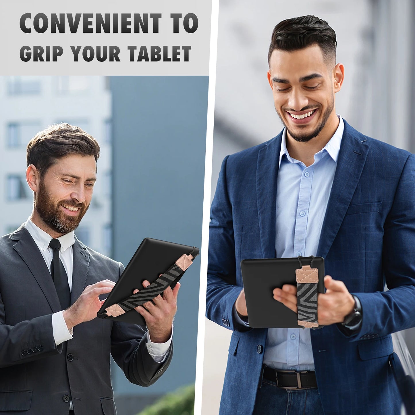 Hand-Strap for 9-11 Inch Tablet for iPad/iPad Pro/iPad Air/Kindle Fire HD/Samsung High-elasticity Lightweight Finger Grip Holder