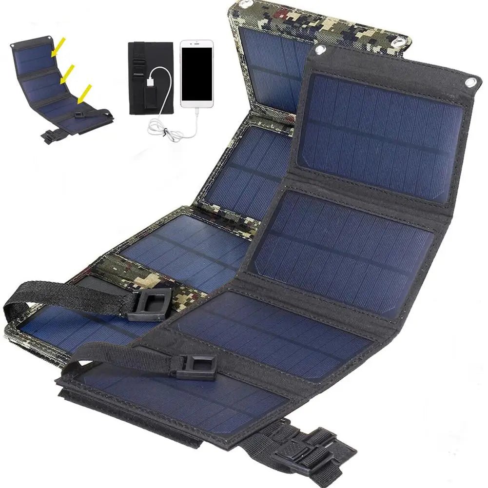 USB Foldable Solar Panel Portable Flexible Small Waterproof 5V Folding Solar Panels Cells For Mobile Phone Battery Charger