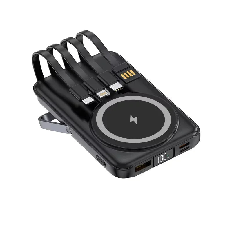 10000mAh  Wireless magnetic power bank 22.5W super fast charging  suitable for watches, mobile power banks, lightweight and thin